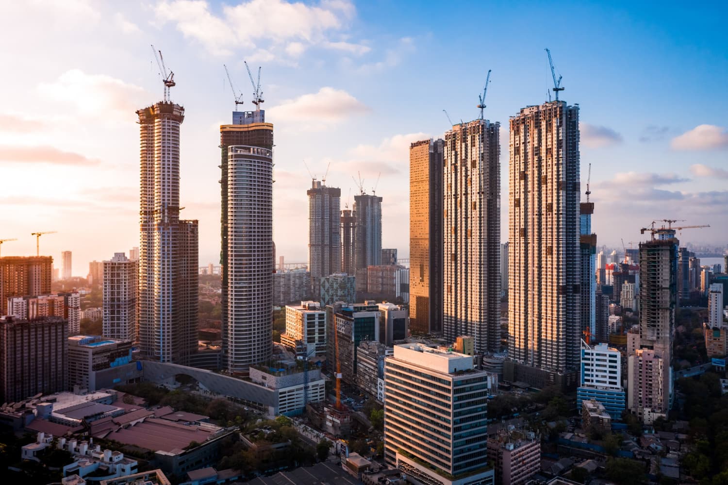 High-rise building under construction